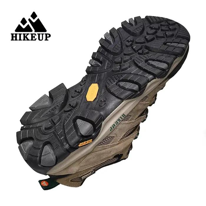 HIKEUP chaussures de randonnée hommes concepteur escalade Trekking baskets pour hommes en cuir Sport