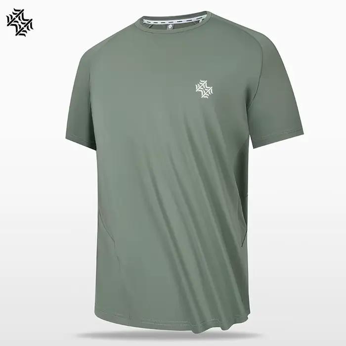 SBWL-T-shirt de sport à séchage rapide pour hommes, chemise de protection respirante, randonnée en p