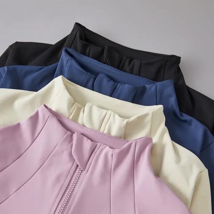 Vêtements de Yoga coupe-vent vêtements de sport femme course à manches longues sweat-shirt vestes de