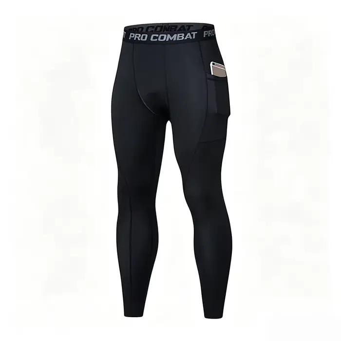Pantalon de compression pour homme, leggings de sport pour la salle de sport avec poches, collants d