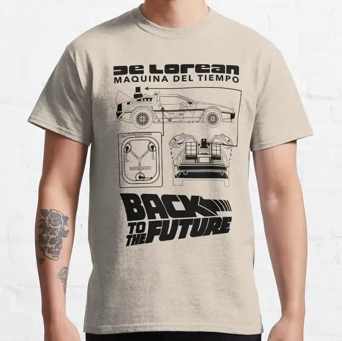 Retour vers le futur Delorcriptions and Flux puzzles itor-T-shirt vintage 100% coton, vêtements Coll