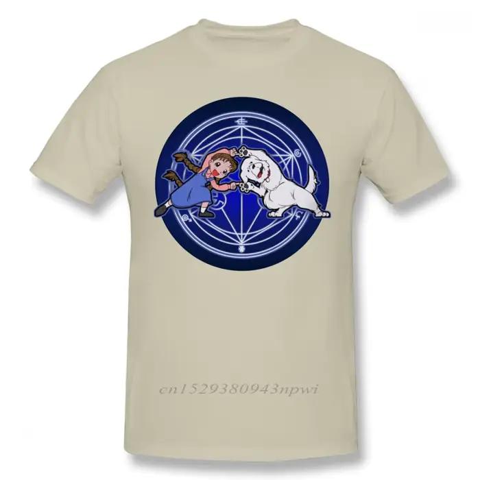 T-shirt imprimé Fullmetal Alchemist pour hommes, coton, manches courtes, mignon, surdimensionné, Ha 
