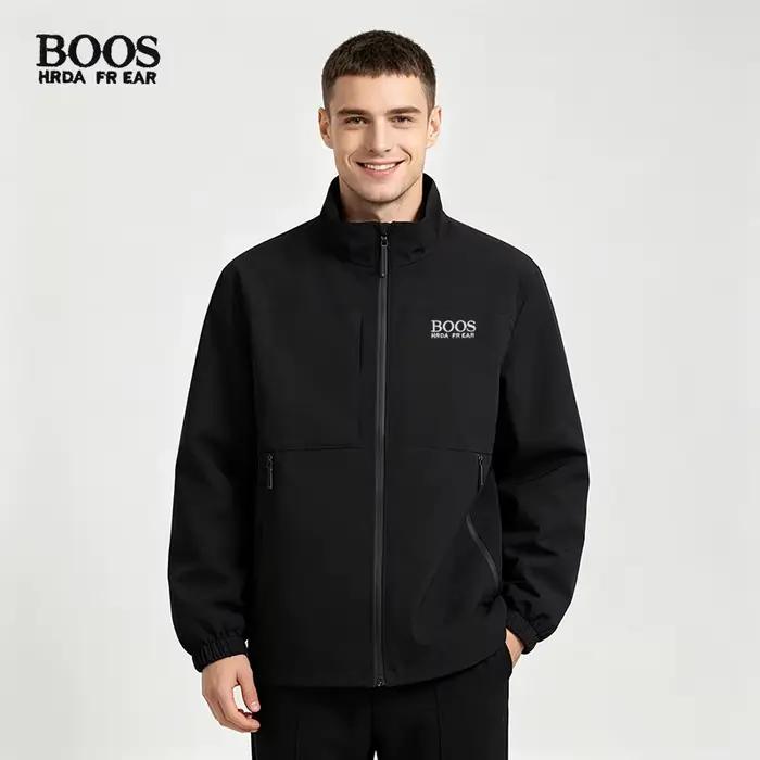 Vêtements d'extérieur brodés BOOS pour hommes EUR, nouveau produit de haute qualité, veste fine pers