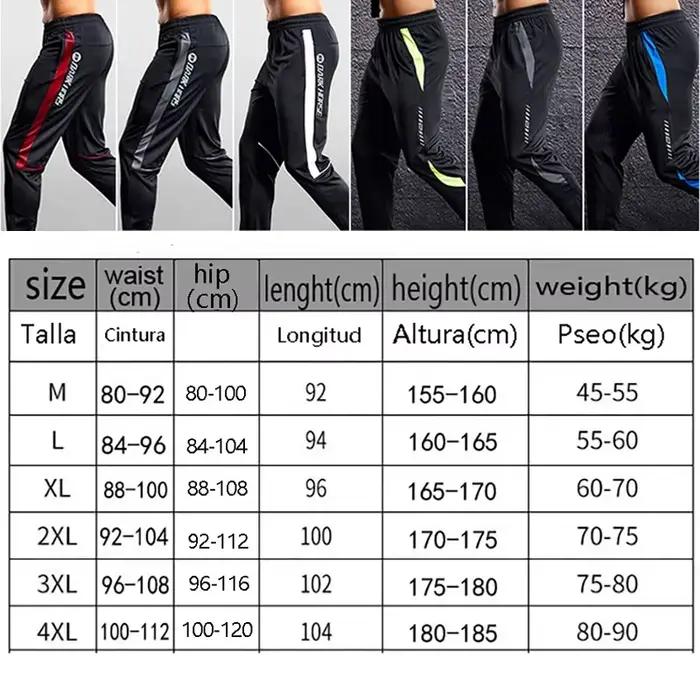 Pantalon de sport avec poches zippées pour homme, leggings de course, de football, d'entraînement, d