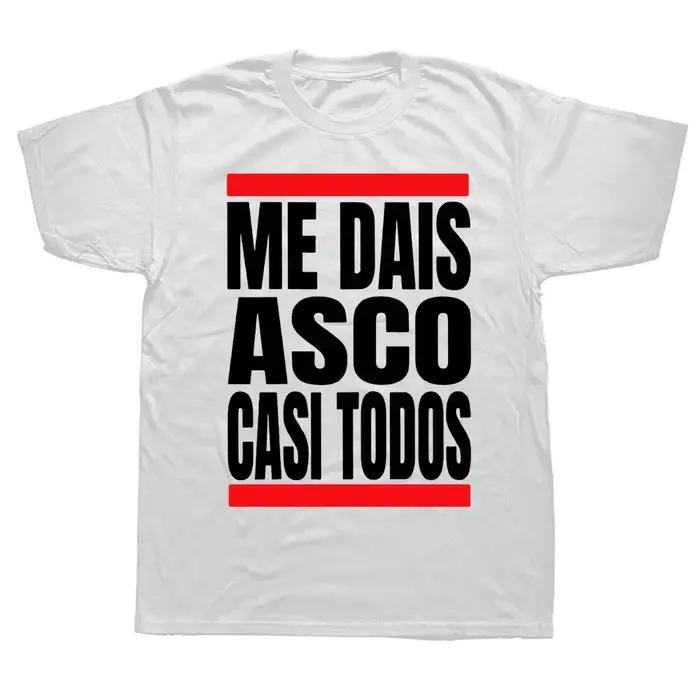 Vous me dégoût presque tout le monde t-shirt drôle textes espagnols Humor t-shirt hauts taille ue 10