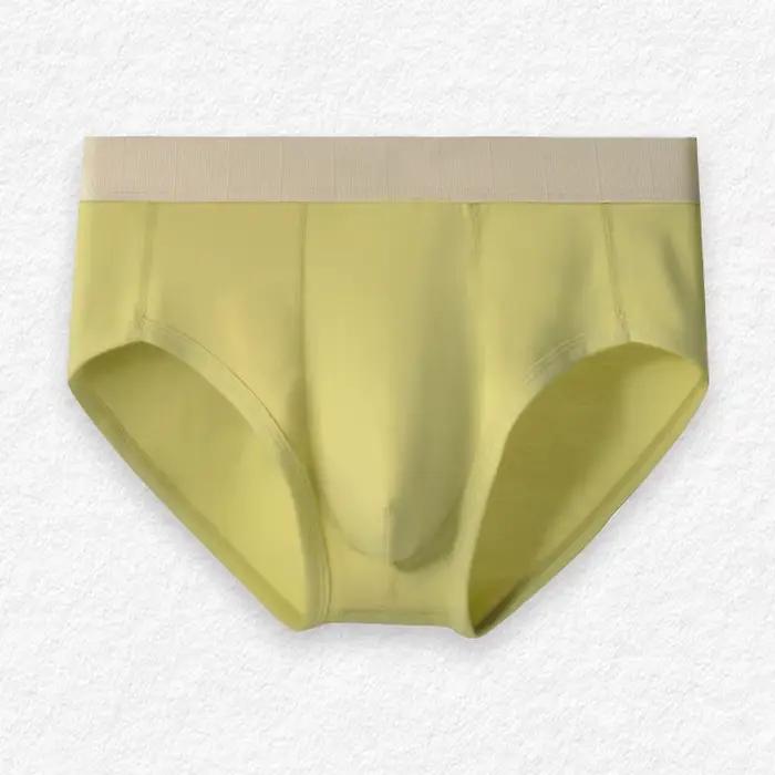 Sous-vêtements en coton respirant pour hommes, slips confortables à taille moyenne, sous-vêtements d