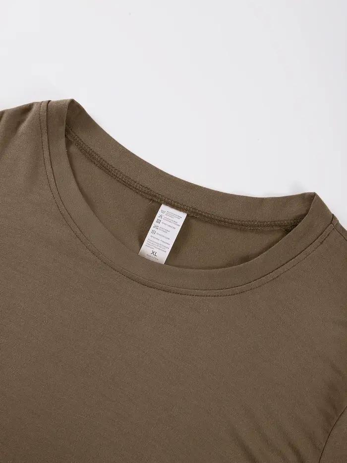 Y2K culture Sexy été coton couleur unie serré femme T-Shirt confortable Yoga femmes élasticité manch