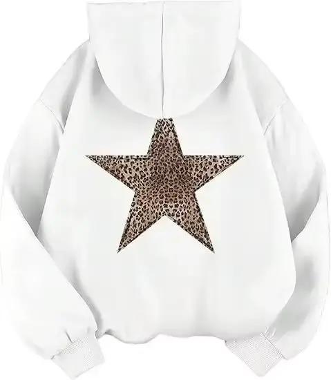Sweat à capuche imprimé léopard Y2k, sweat-shirt à capuche guépard, Streetwear, mode décontractée, H
