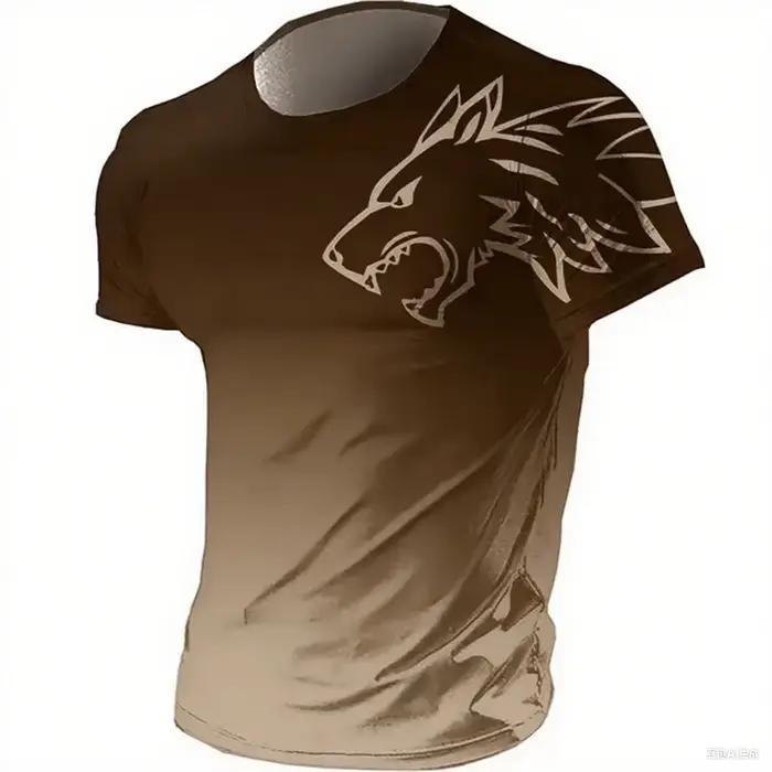 T-shirts pour Hommes Sportswear Fitness Été 2026 Vintage T-shirt Homme Imprimé 3D Séchage Rapide Dég