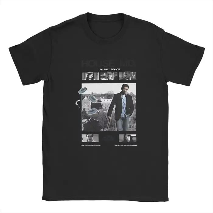 Dr Gregory House Md drôle Meme hommes T-Shirts Vintage t-shirt à manches courtes col rond T-Shirts p