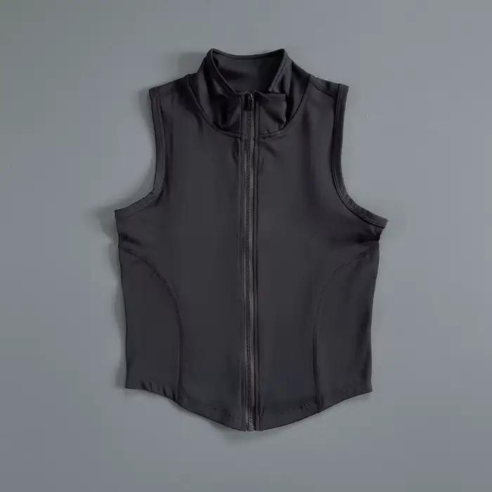 Gilet de sport sans manches, gilet à séchage rapide, haut court de sport pour femmes, gilet d'exerci