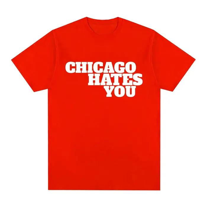 Rappeur chef Keef Chicago déteste vous même Style T-shirt hommes mode Hip Hop surdimensionné T-shirt