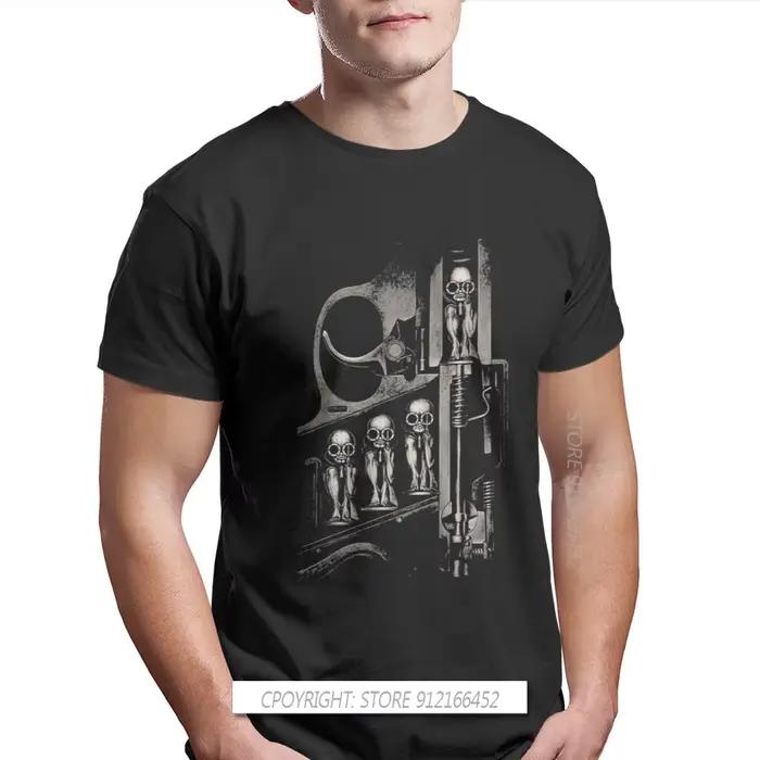Giger naissance Machine col rond t-shirt Goth 1980s sous-culture Rock Romance 100% coton Original t-