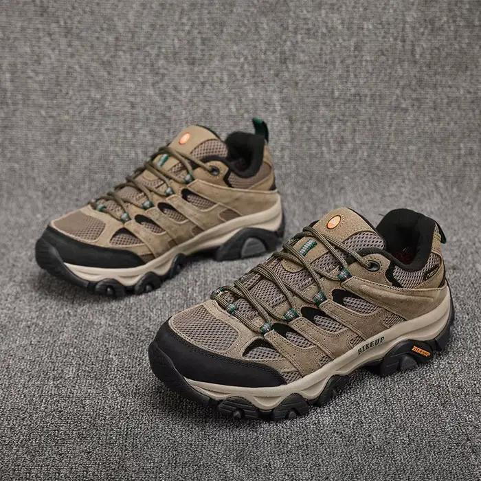HIKEUP chaussures de randonnée hommes concepteur escalade Trekking baskets pour hommes en cuir Sport