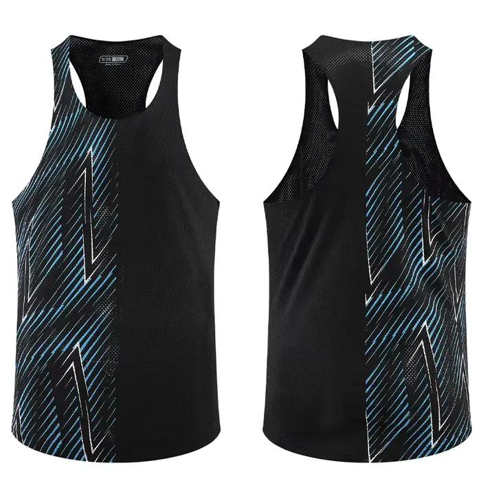 Gilets de Sport décontractés pour hommes, séchage rapide, respirant, Fitness, course à pied, gymnast