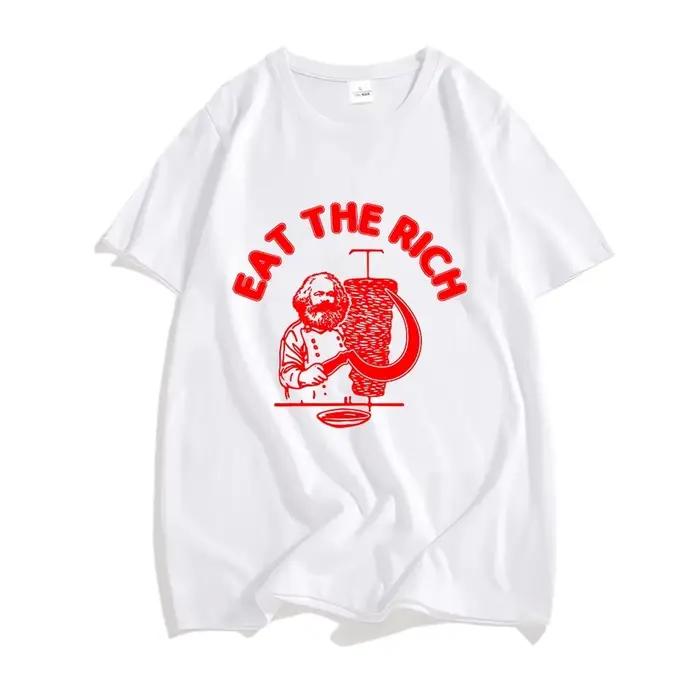Doner Kebab T-Shirt manger les riches lettre impression t-shirts basique unisexe été T-Shirt hauts c