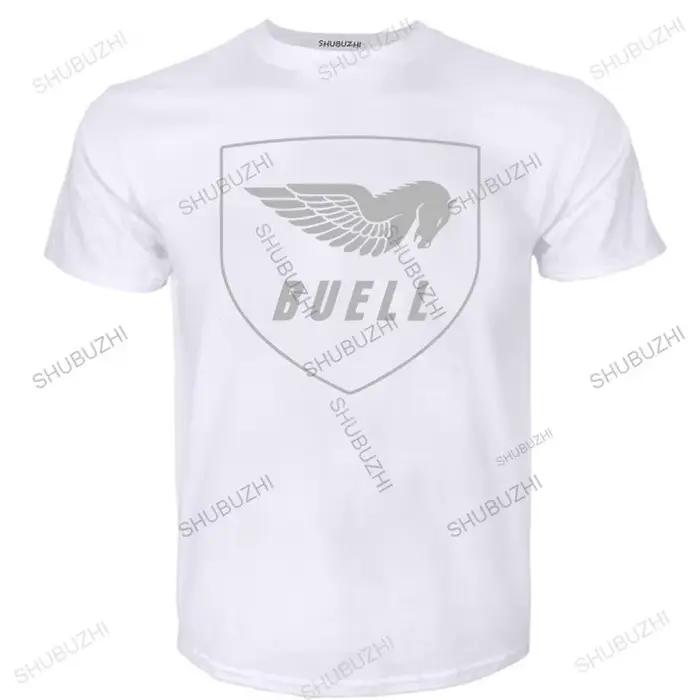 T-shirt d'été à col ras du cou pour hommes, de haute qualité, avec Logo de la société de motos Buell