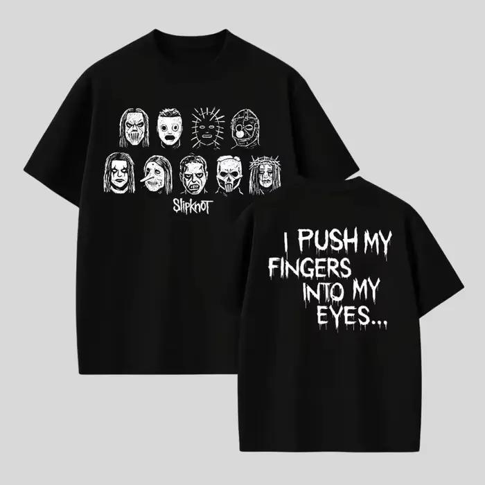 T-shirt imprimé Slipknot Banda Rock Nu Metal, en coton de haute qualité, vêtements pour hommes et fe