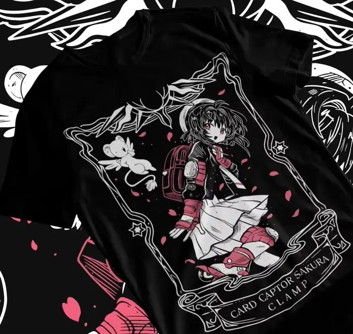 Cardcaptor Sakura T-shirt Kawaii Anime Manga Waifu Kero-Chan cadeau chemise T-shirt doux