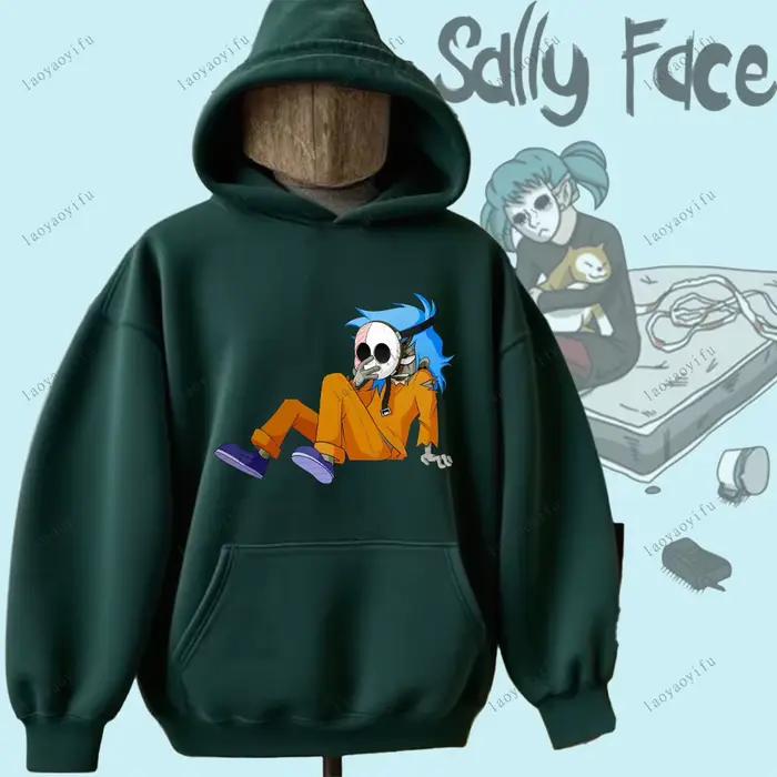 Sally Face Sweat à capuche Jeu d'horreur et de mystère Sally Face Pull Personnalité confortable Swea