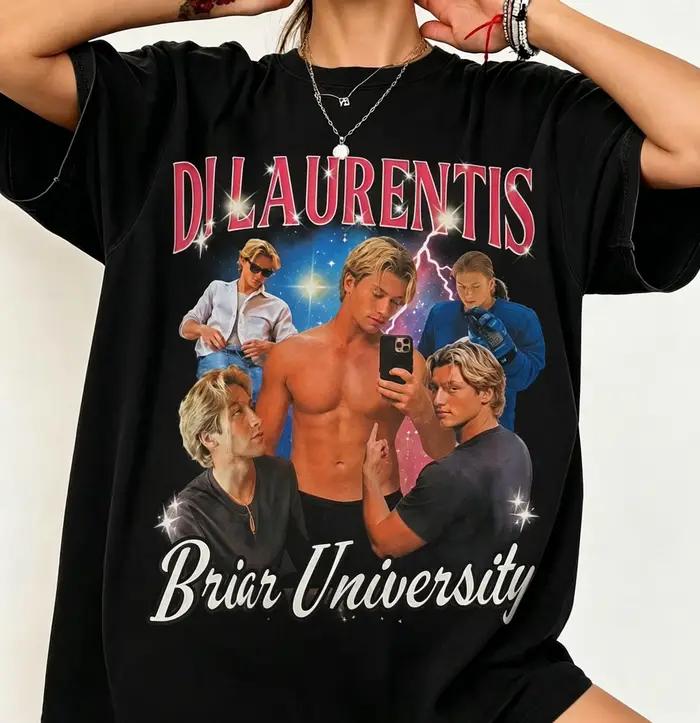 T-shirt unisexe Di Laurentis de la série TV Off Campus 2026, vêtement d'été en coton pour hommes et 