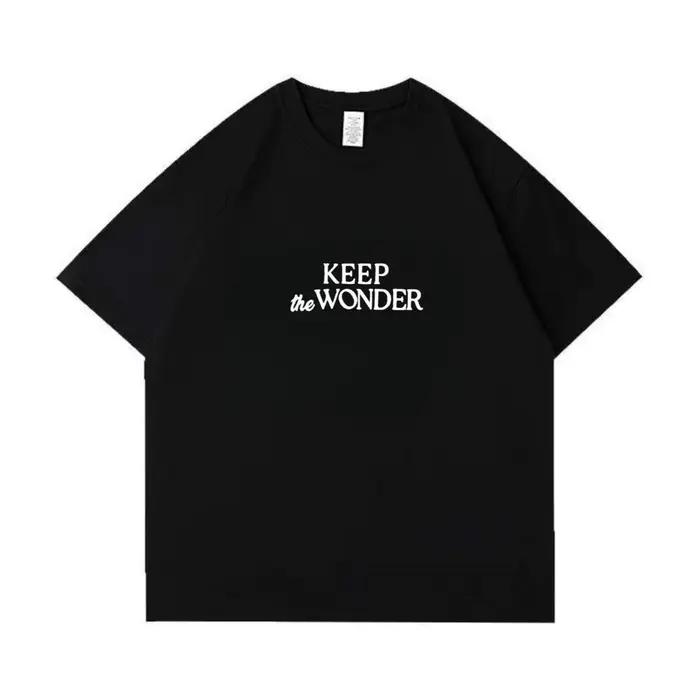 Lingorm Ling Ling Kwong Same KEEP THE Wonder Co-branded Series T-shirt imprimé en pur coton à manche