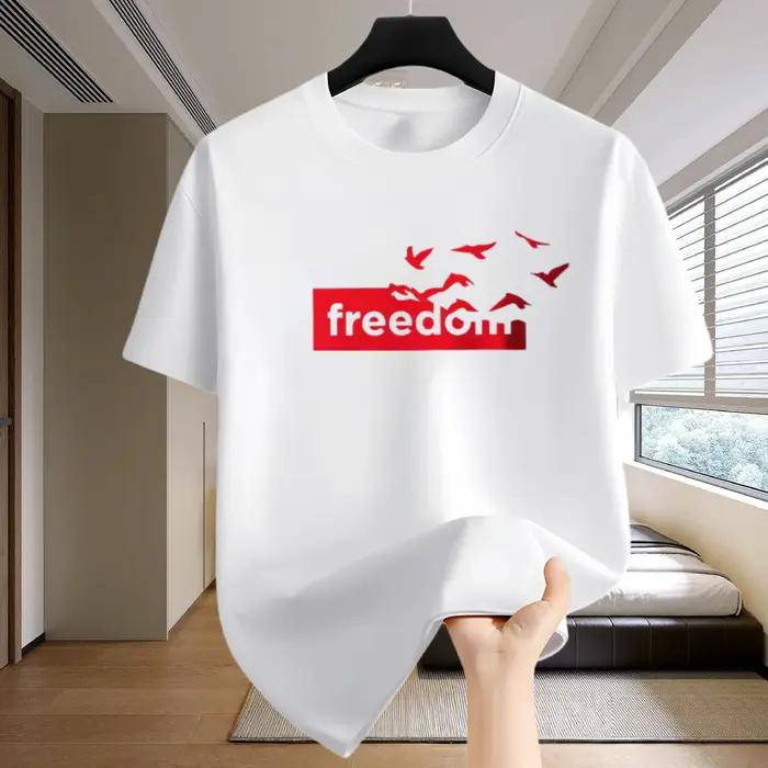 T-shirt pour homme avec imprimé - haut de sport décontracté pour le jogging et le marathon en plein 