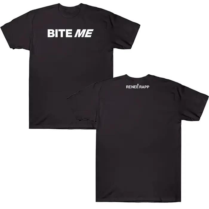 Reneé Rapp chanteur Album impression t-shirts Bite Me T-shirt coton doux unisexe Streetwear à manche