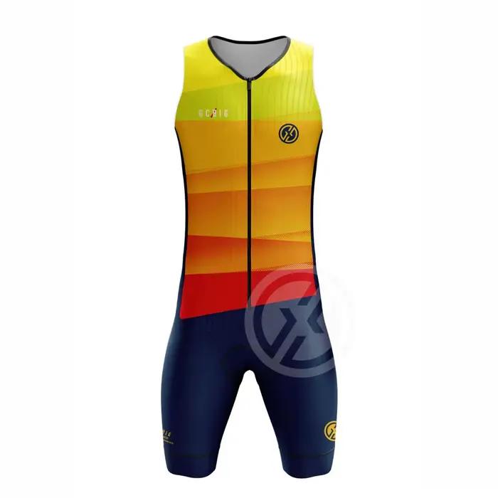 GCBIG-Combinaison de cyclisme en fibre Trisuit trempée pour homme, tricouette de sport, séchage rapi