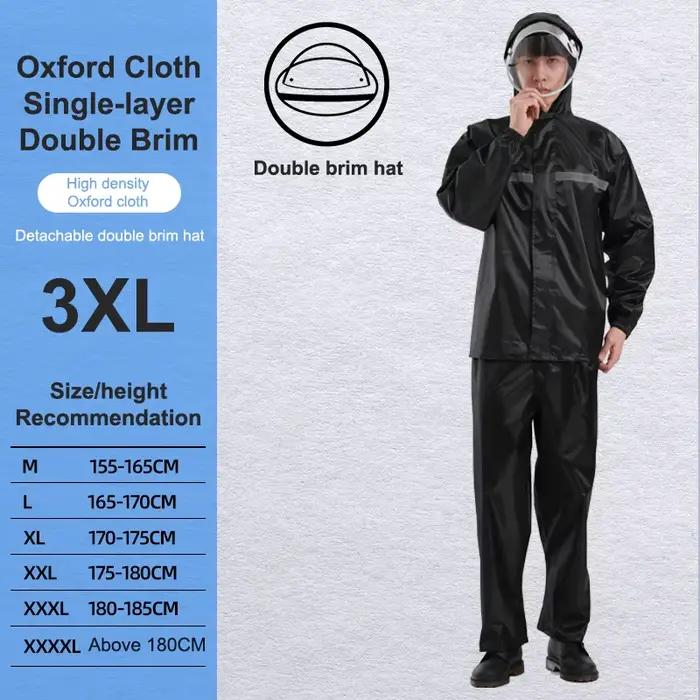 1 ensemble manteau à capuche et pantalon combinaison de pluie pour femmes hommes équipement de pluie