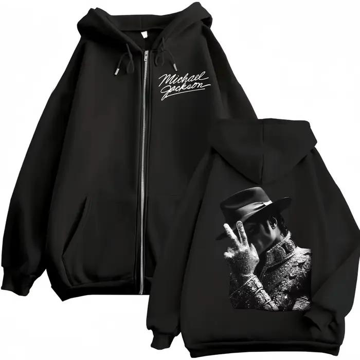 Sweat-shirt à capuche avec fermeture éclair pour hommes et femmes, classiques des années 90, Michael