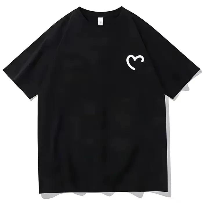 T-shirt en coton double face Billie Eilish Star Portrait pour hommes et femmes, chanteuse pop, manch