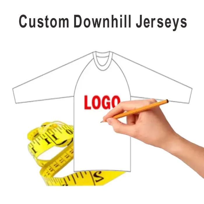 Maillots de descente personnalisés VTT chemises vtt tout-terrain DH vêtements de course de moto vête