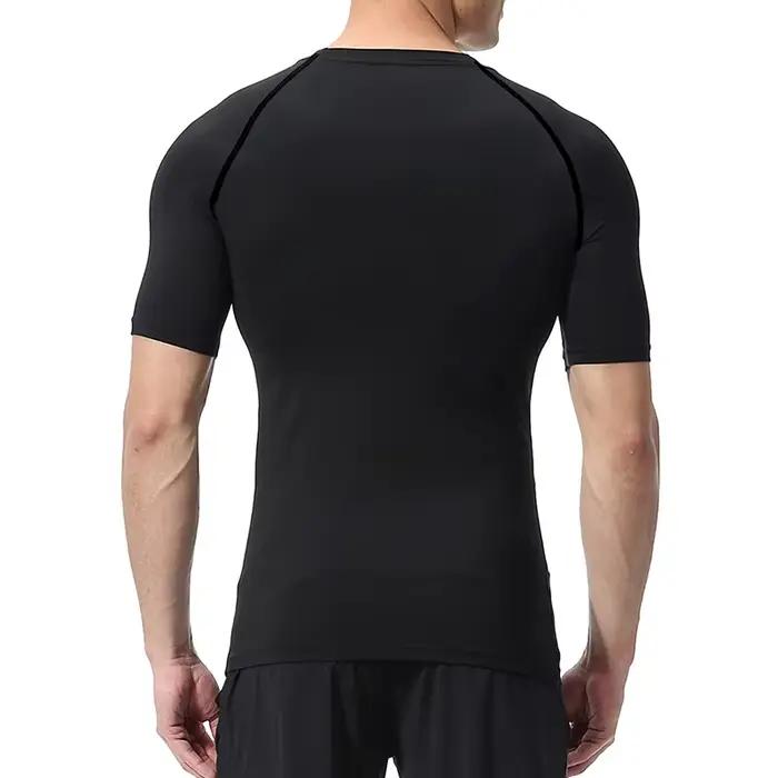 Chemises de Compression graphiques à manches courtes pour hommes, t-shirts d'entraînement de gymnast
