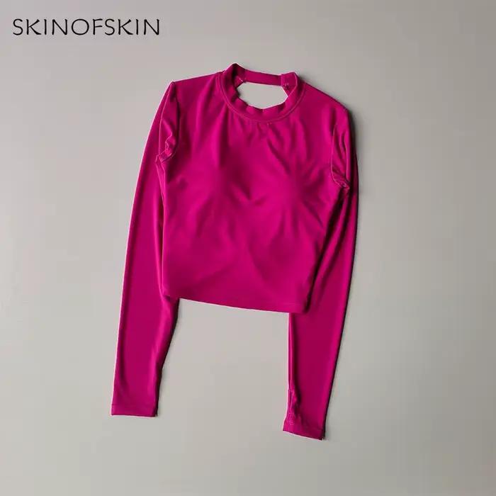 Haut de sport dos nu Sexy pour femmes, nouveau Style, grand costume de Yoga, T-shirt de Fitness à ma