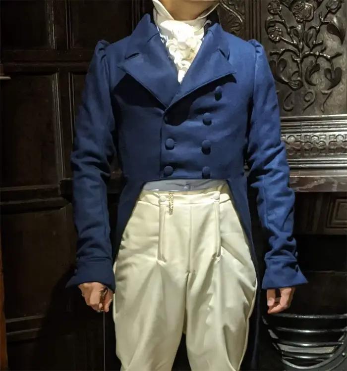 Veste Regency du 19ème Siècle pour Homme, Costume de M. Darcy, Manteau Victorien, Vintage, Essence, 