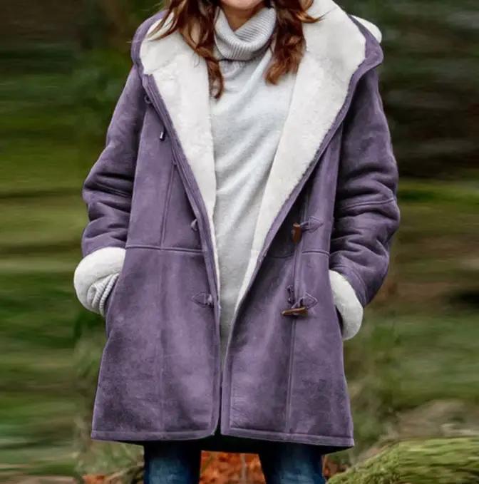 Veste matelassée femme 2023 automne mode bouton poche Design solide décontracté à manches longues à 