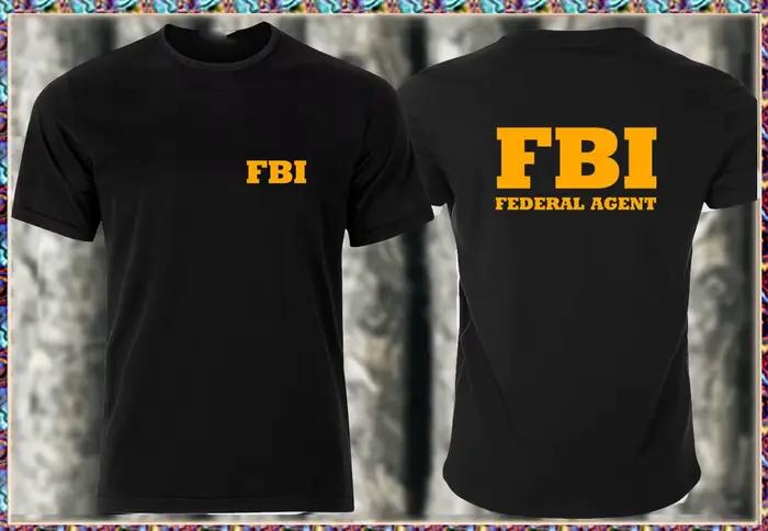 T-SHIRT de noël pour homme, en coton, style Hip Hop, à manches courtes, du FBI