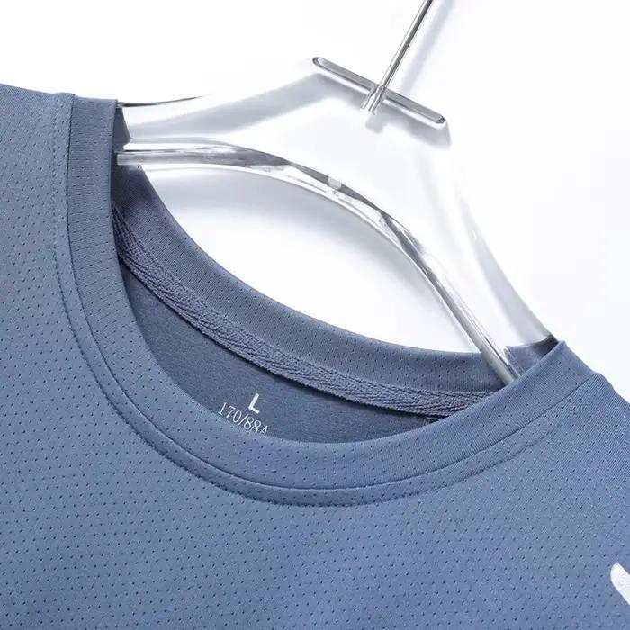CHRLCK hommes course séchage rapide T-shirts respirant randonnée pêche T-shirts élasticité douce Spo