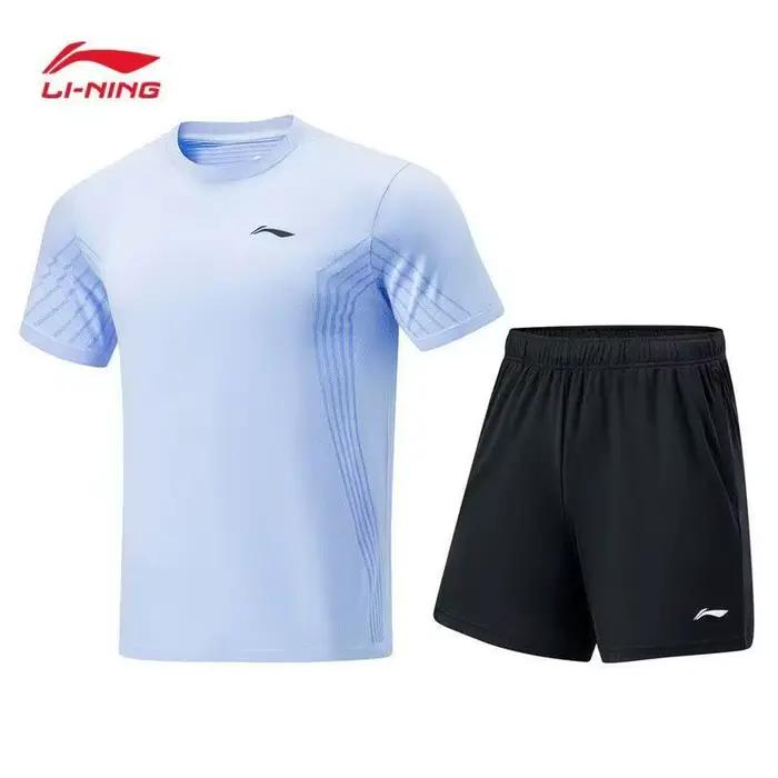 Li Ning vêtements de sport course printemps et été respirant séchage rapide formation compétition Te