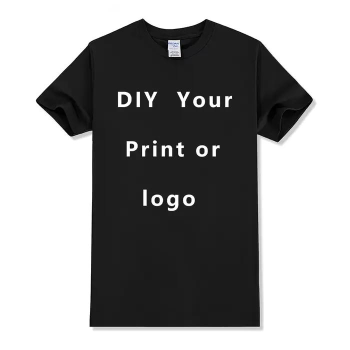 Taille ue 100% coton t-shirt personnalisé faire votre conception Logo texte hommes femmes imprimer c