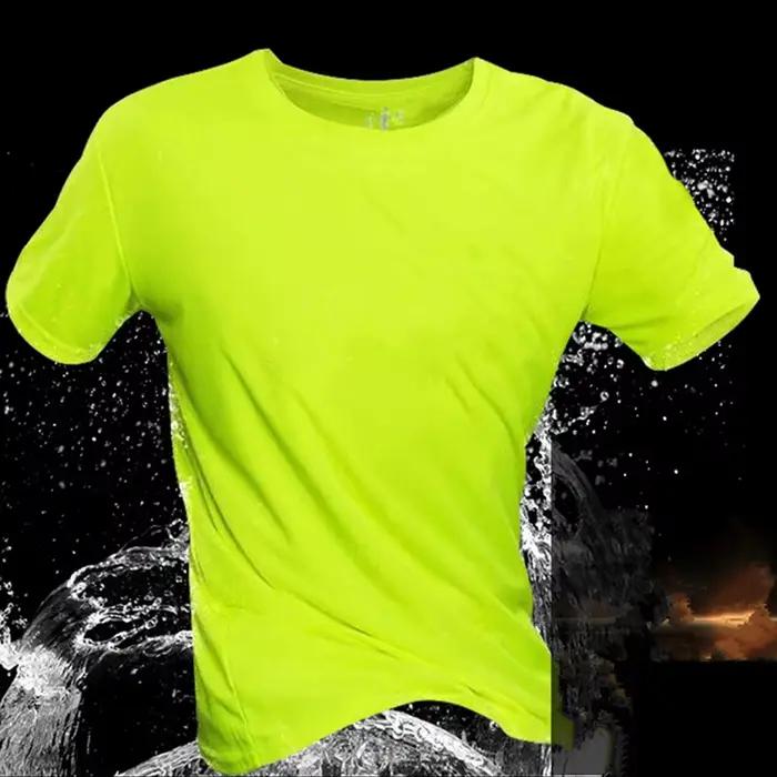 T-Shirt de Sport multicolore à manches courtes, séchage rapide, maillots de gymnastique, chemise de 