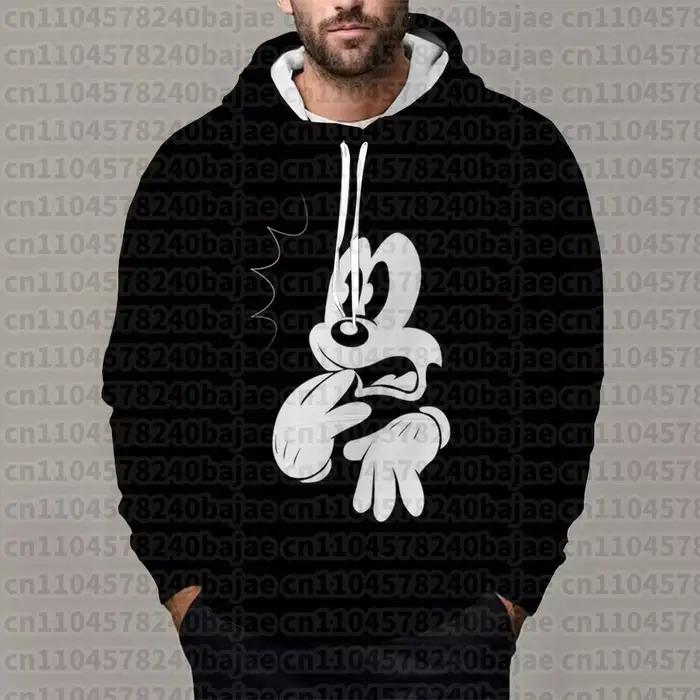 Nouveau sweat à capuche tendance dessin animé 2026 pour l'automne et l'hiver, pull imprimé 3D Mickey
