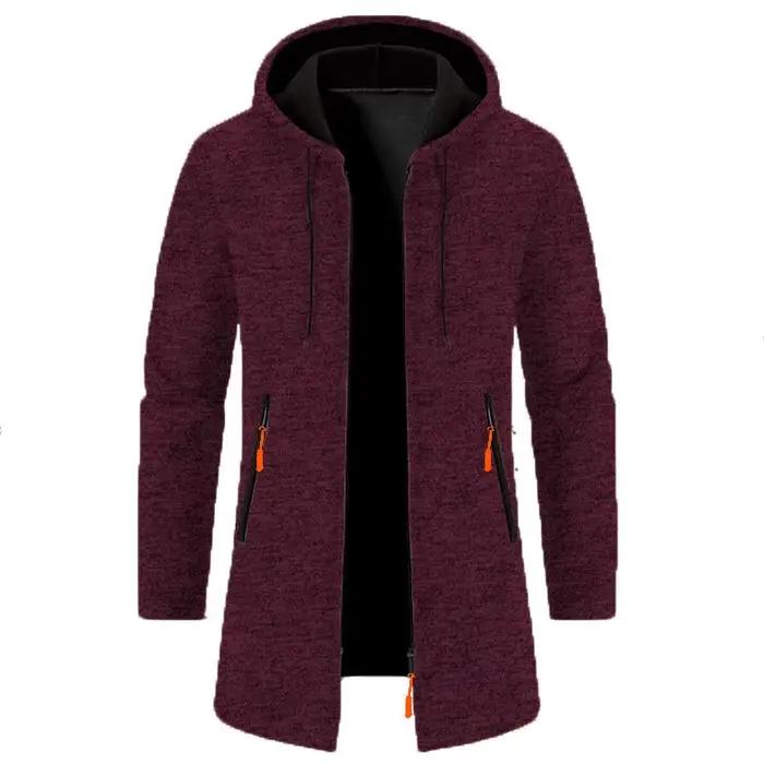 Sweatwear – Sweat-shirts à capuche à manches longues pour hommes, avec fermeture éclair, coupe overs