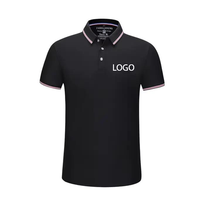 Polos d'été pour hommes et femmes, Logo personnalisé brodé imprimé, vêtements en Polyester, Design d