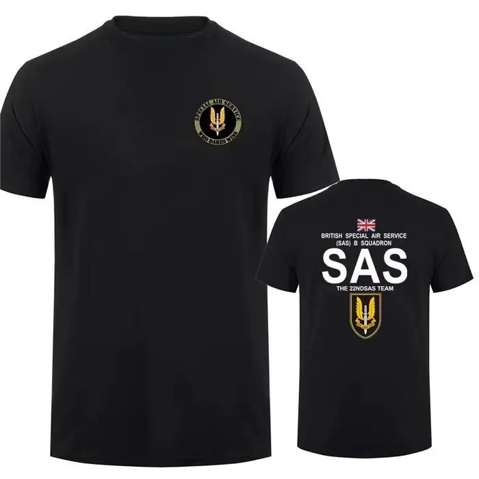 Militaire SAS Sniper hommes t-shirt armée t-shirt pour homme opérations militaires spéciales à manch