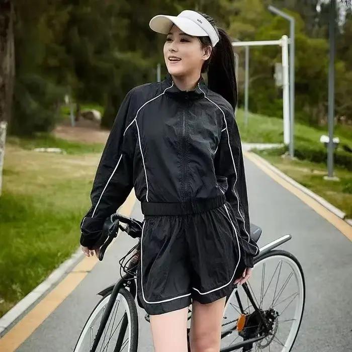 Veste de sport pour femme à fermeture éclair intégrale, idéale pour la gym, le jogging et les activi
