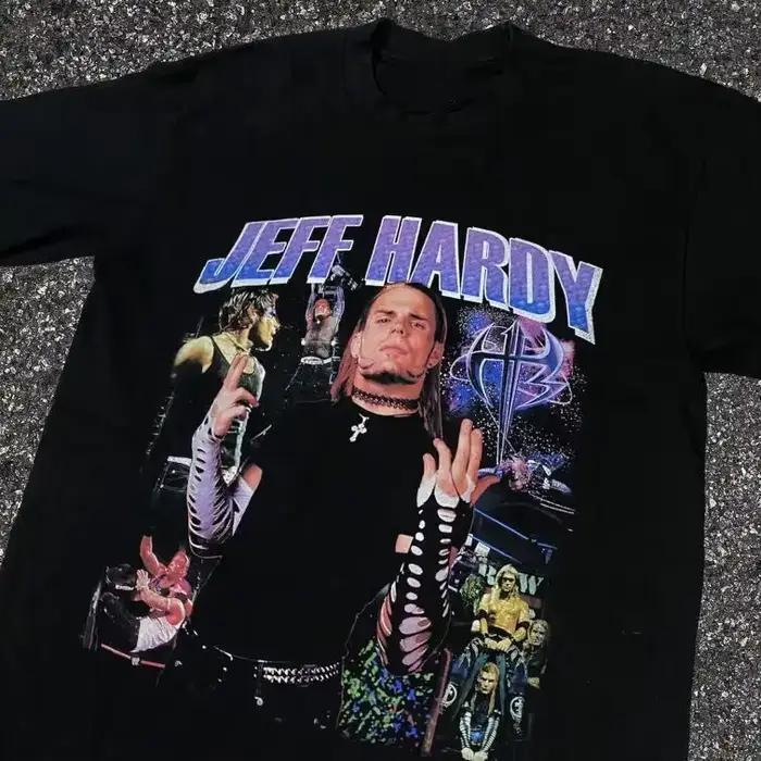 Tendance chaude Jeff Hardy noir coton taille S-4XL T-Shirt unisexe TT385