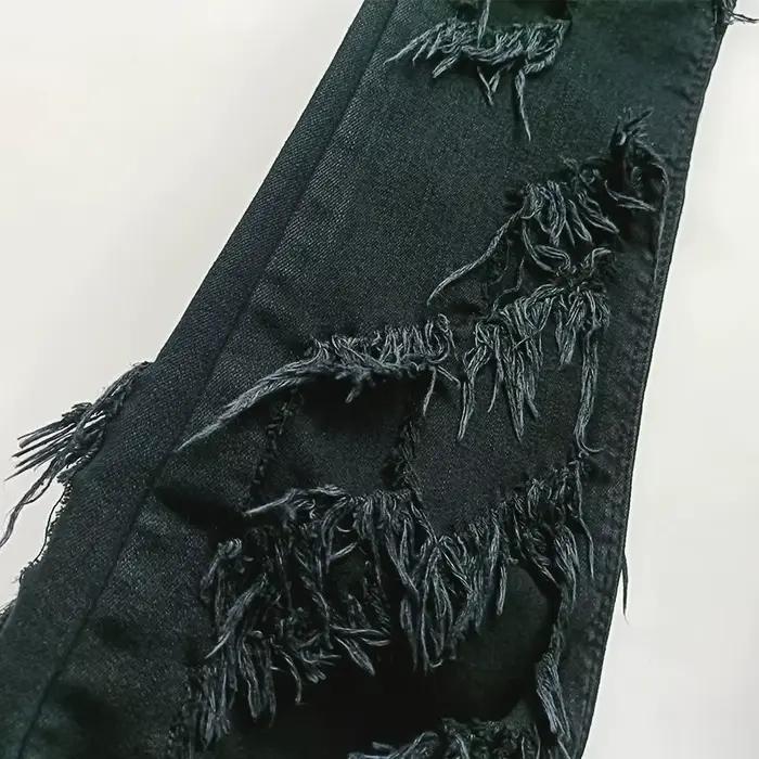 Owen Seak jean homme Streetwear Baggy Denim pantalon cloche-bas concepteur luxe pantalon Long