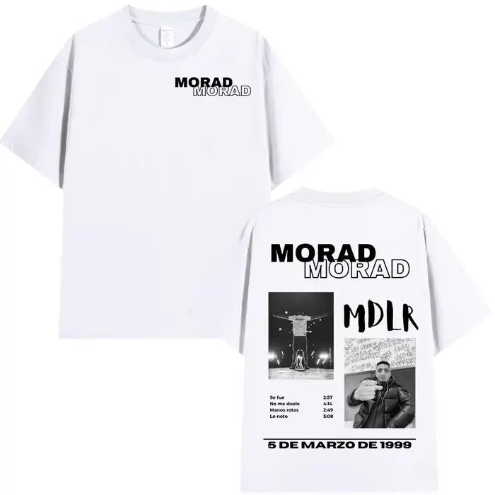 T-shirt Singer Rap Morad MDLR Tour Album pour hommes et femmes, T-shirt respirant de haute qualité, 